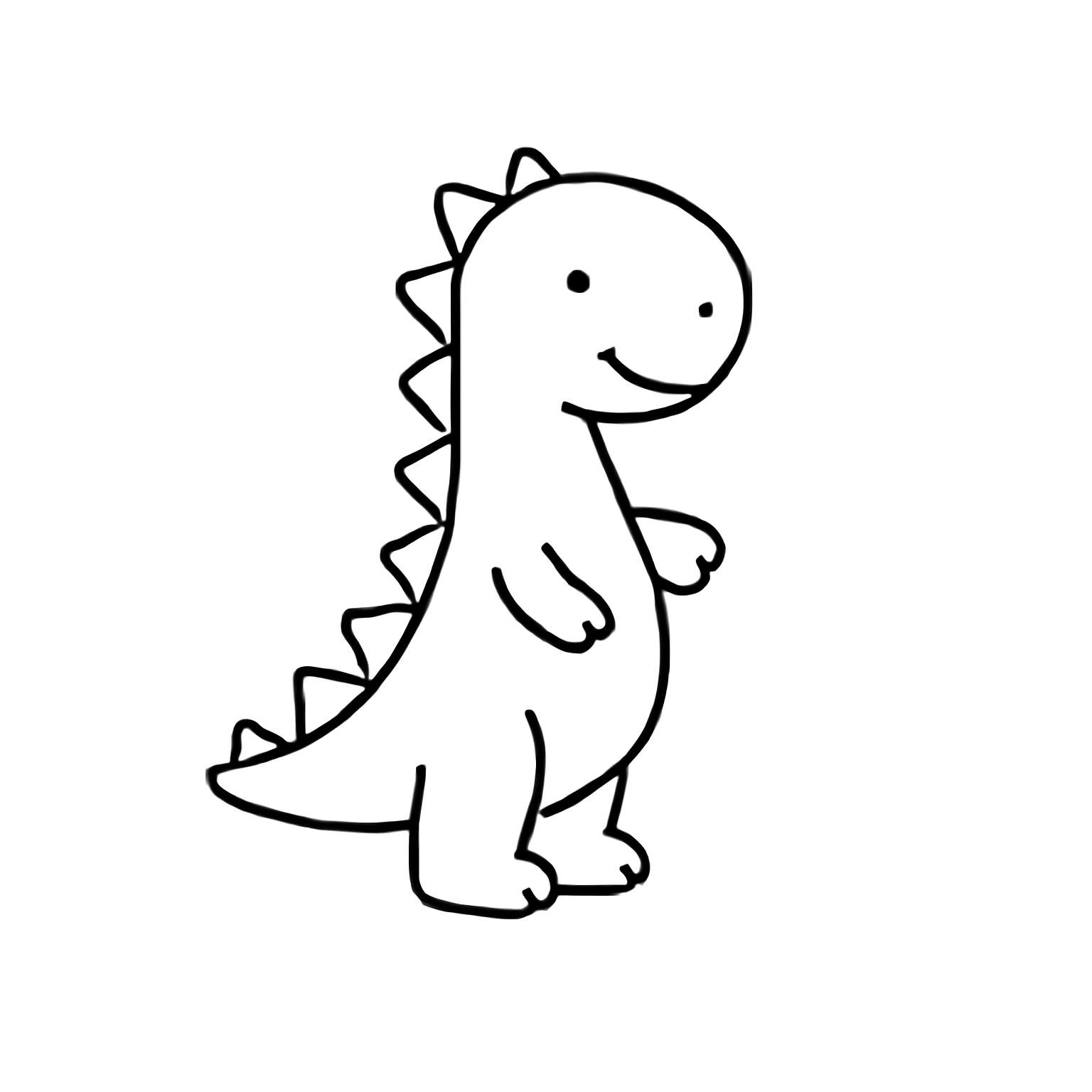 dibuix dinosaure per pintar