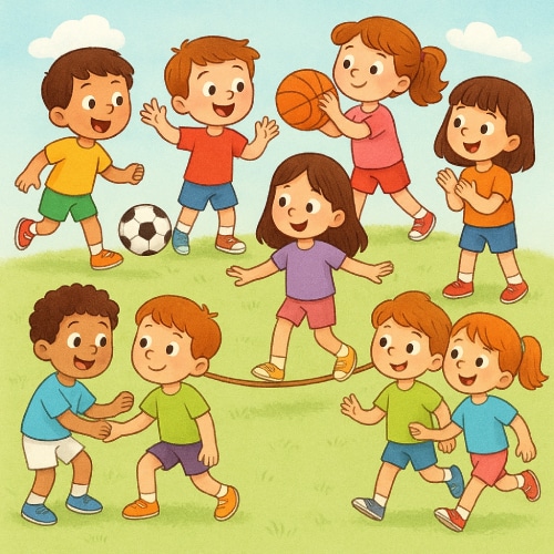 La classe dels esportistes - conte infantil