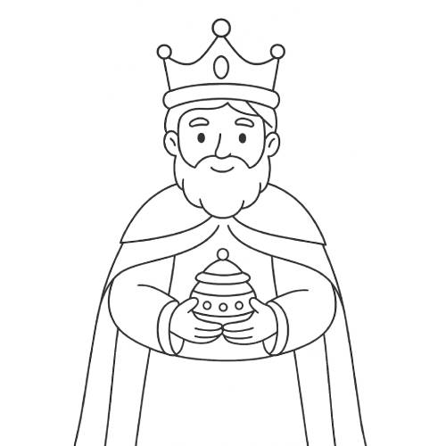 rei mag d'orient dibuix per pintar