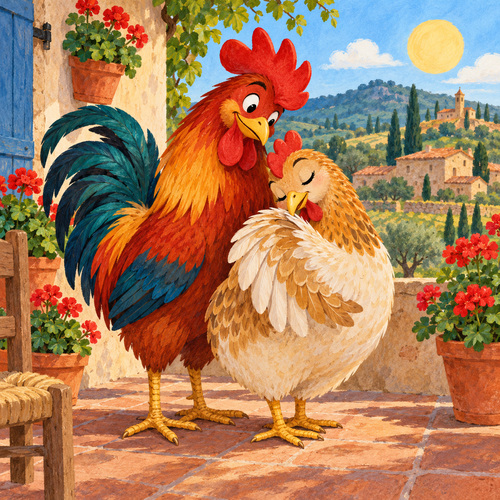 Cançó El gall i la gallina - Racó de contes Cançó El gall i la gallina