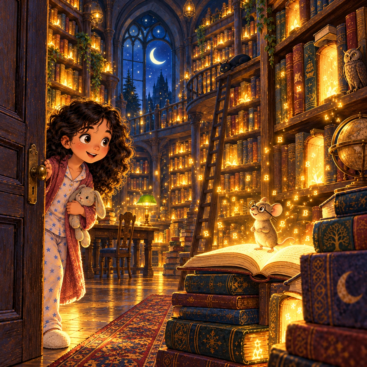 La biblioteca que s’encenia de nit