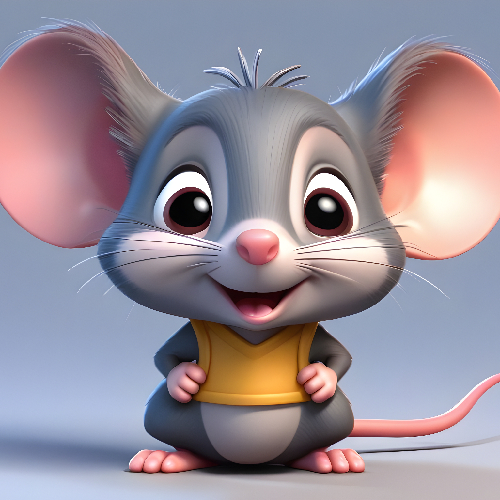 Rosita, la ratita triunfadora, sonríe en una ilustración infantil